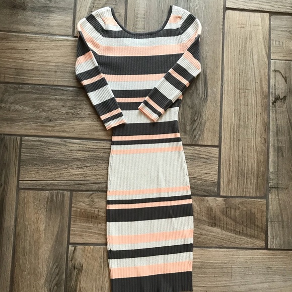 ✨Shimmer stripe sweater dress/bodycon - Picture 6 of 8